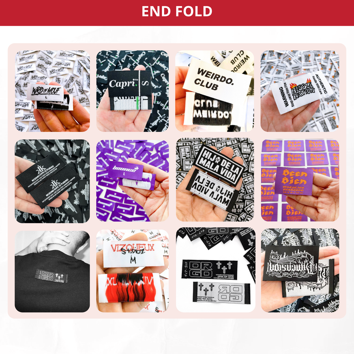 Woven Labels Heat Press