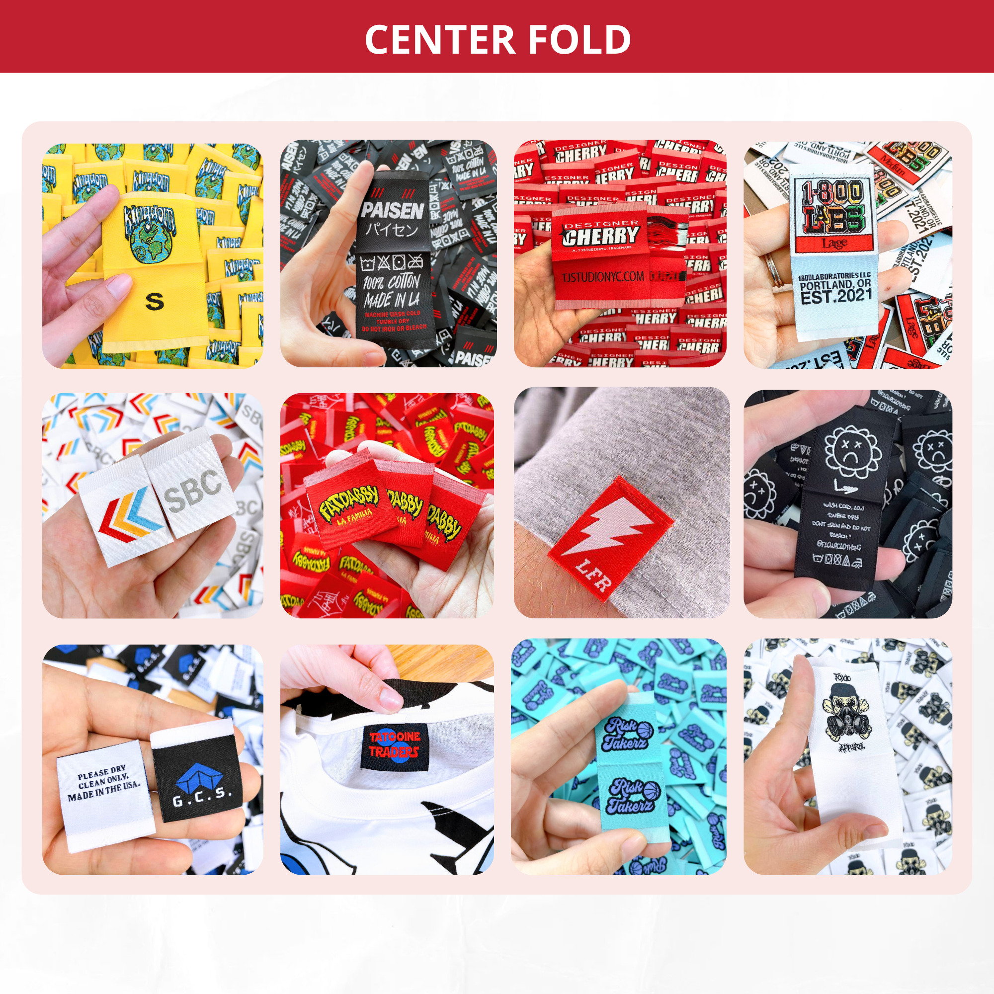 Woven Labels Heat Press